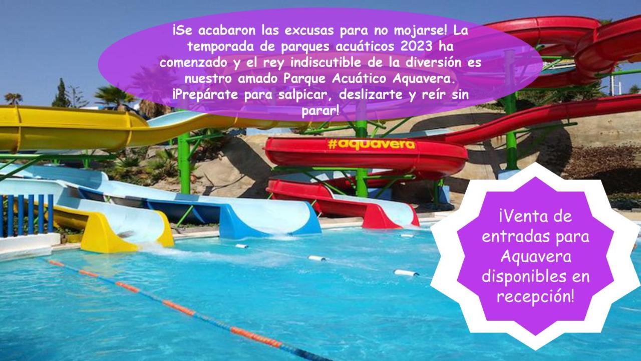BAJO en PRIMERA LÍNEA de VERA-PLAYA con piscina privada! Exterior foto